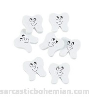 Rubber Tooth Erasers 24 PIECES B005M4H0NE